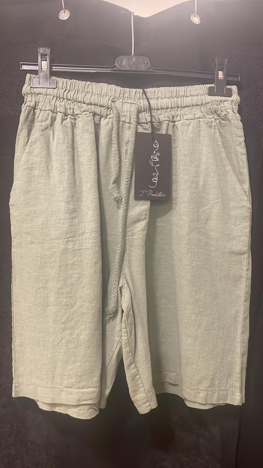 Pantalone corto Ulisse 100% lino