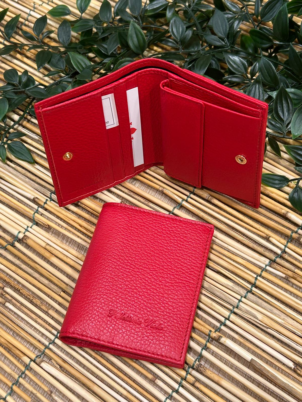 Portafoglio donna colore rosso