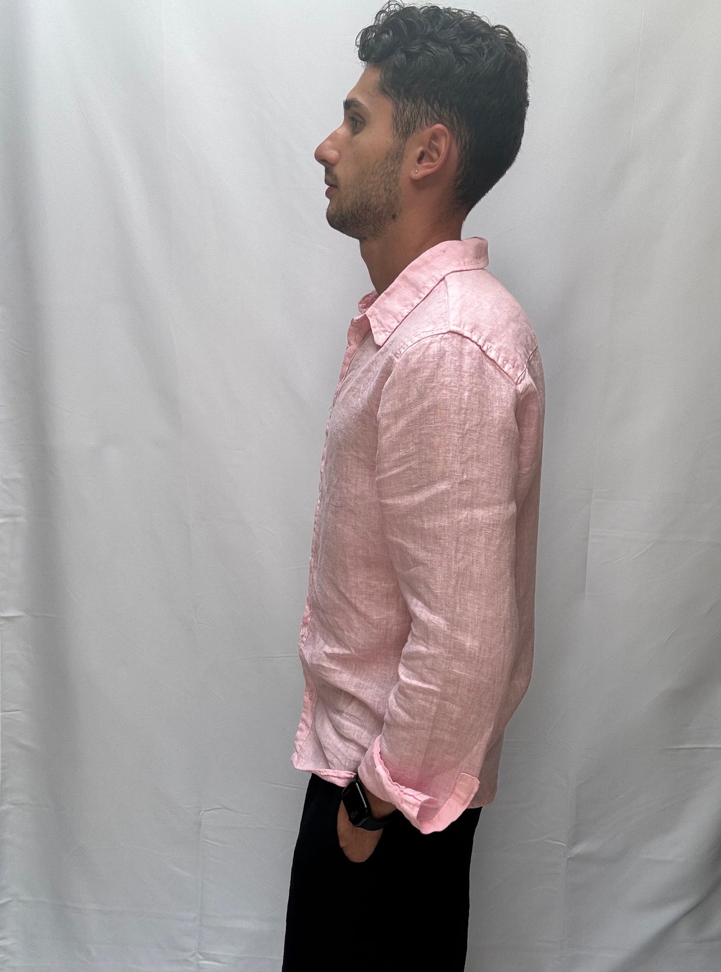 Camicia Giacomo 100% lino manica lunga