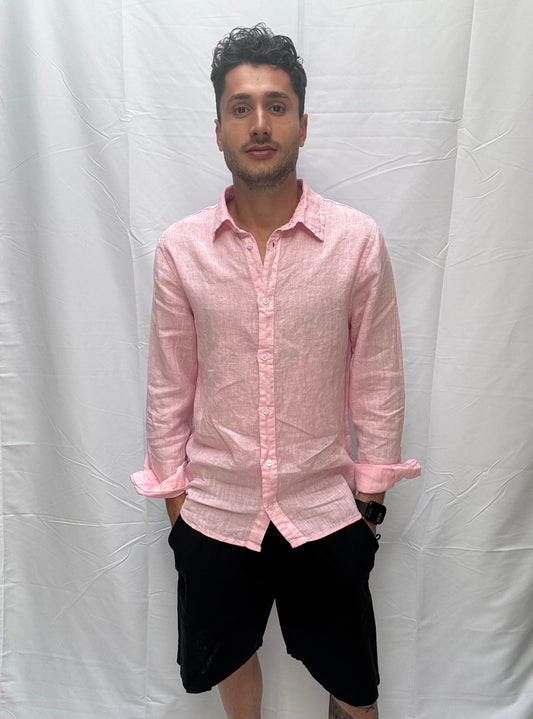 Camicia Giacomo 100% lino manica lunga