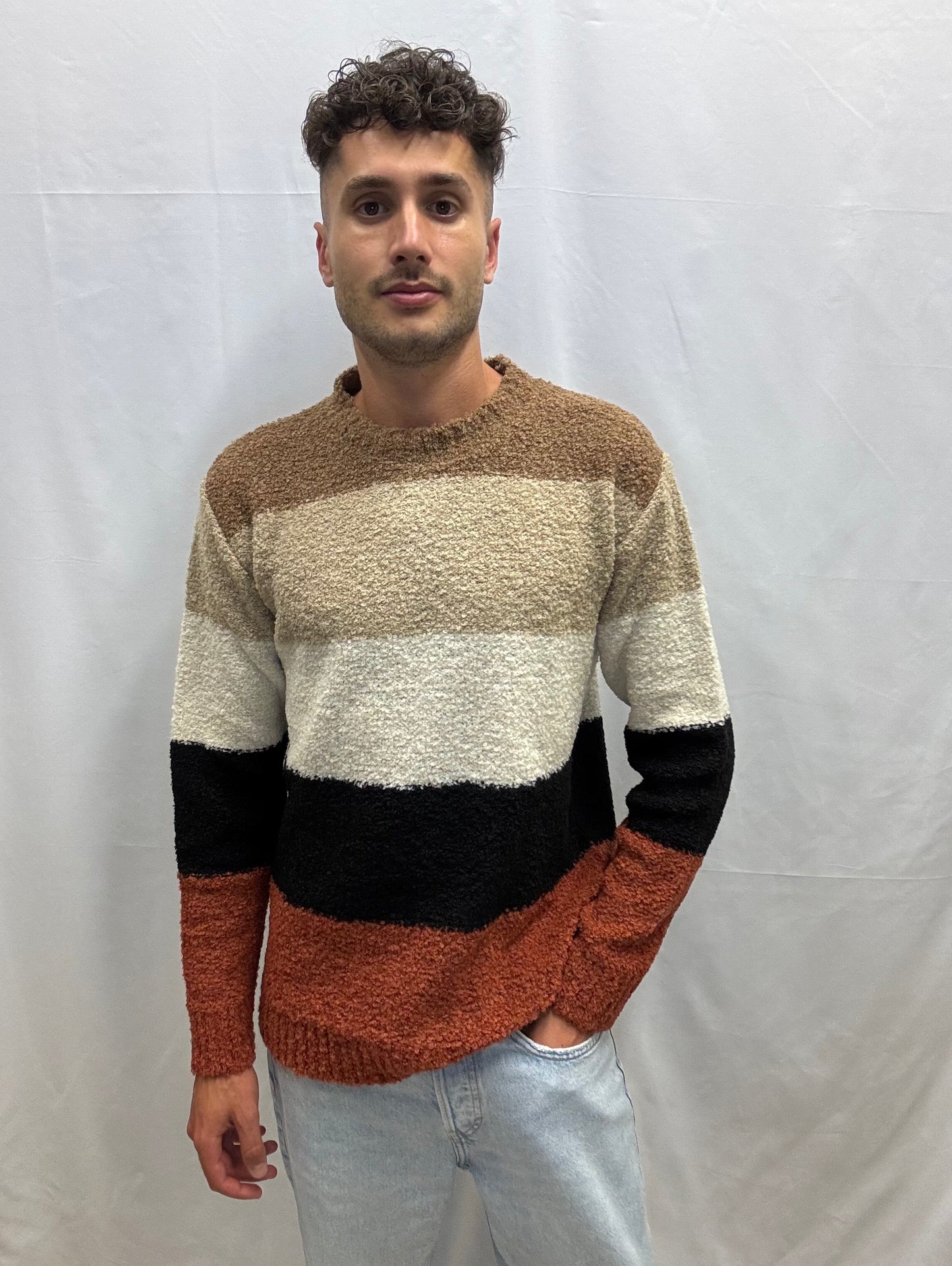 Maglia Bouclè Righe Cesare