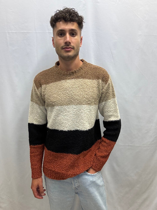 Maglia Bouclè Righe Cesare