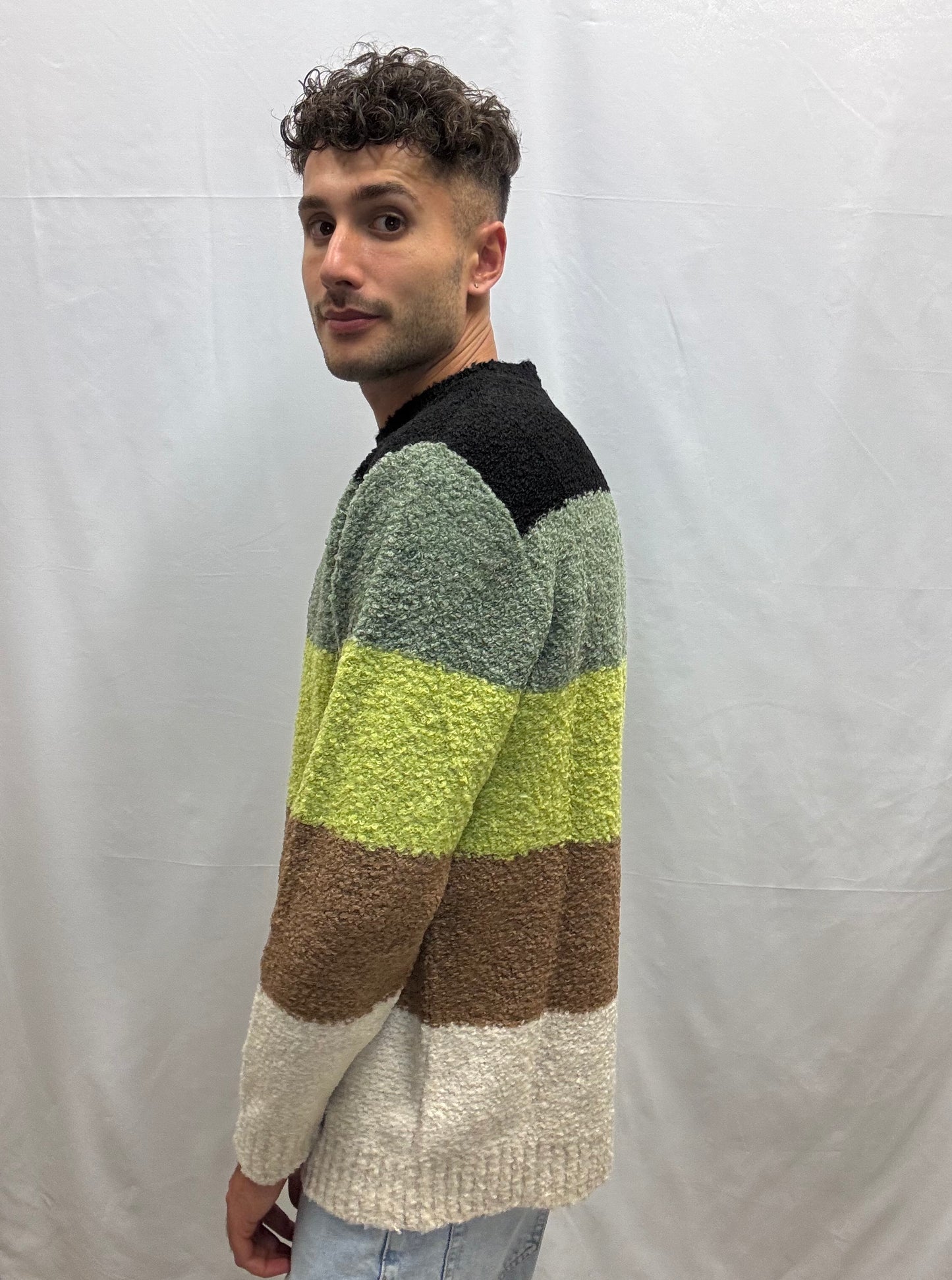 Maglia Bouclè Righe Cesare