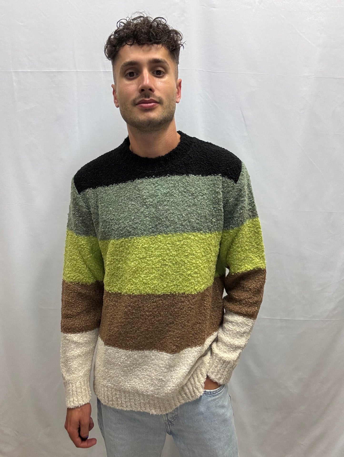 Maglia Bouclè Righe Cesare