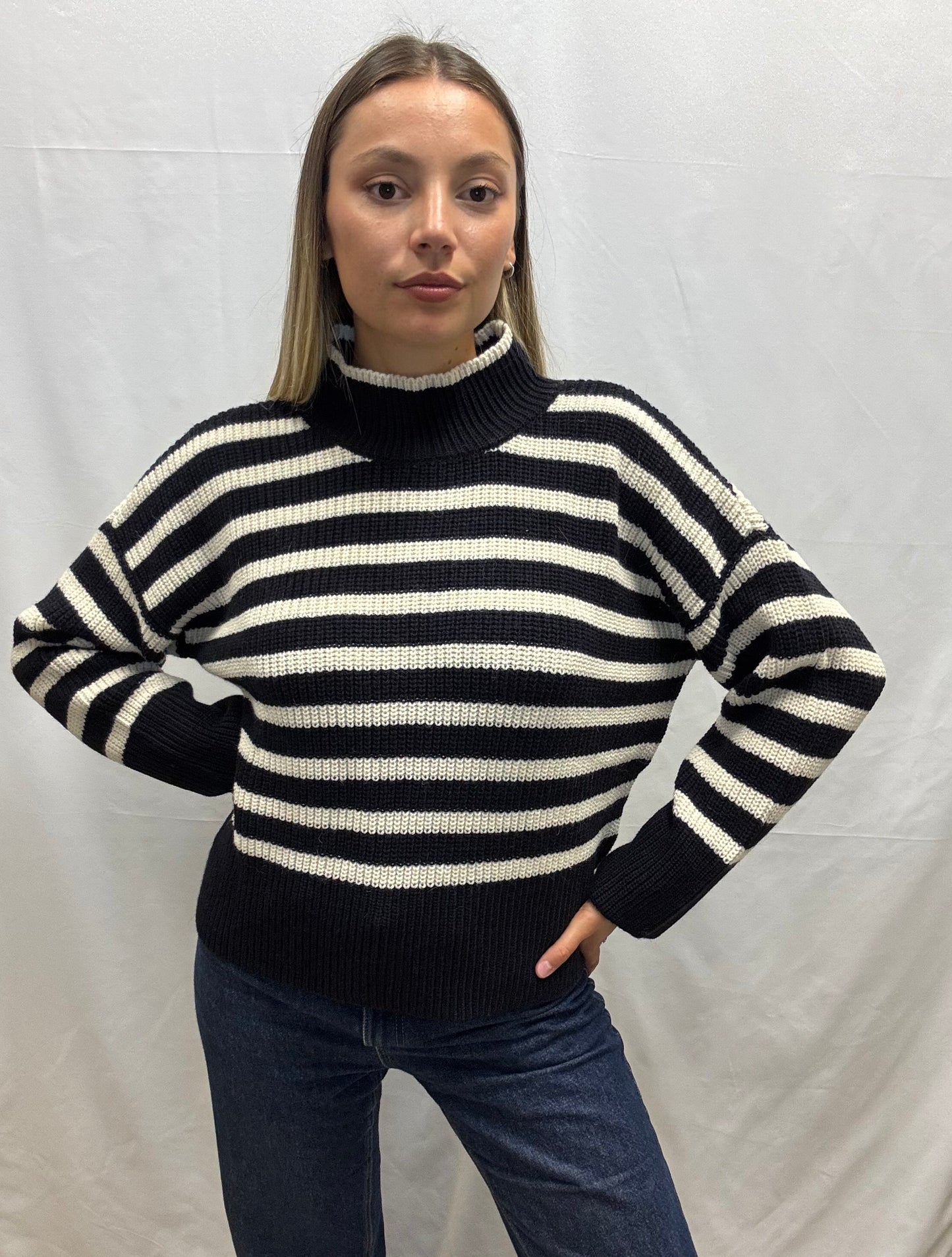 Maglia Righe Misto Alpaca Roberta