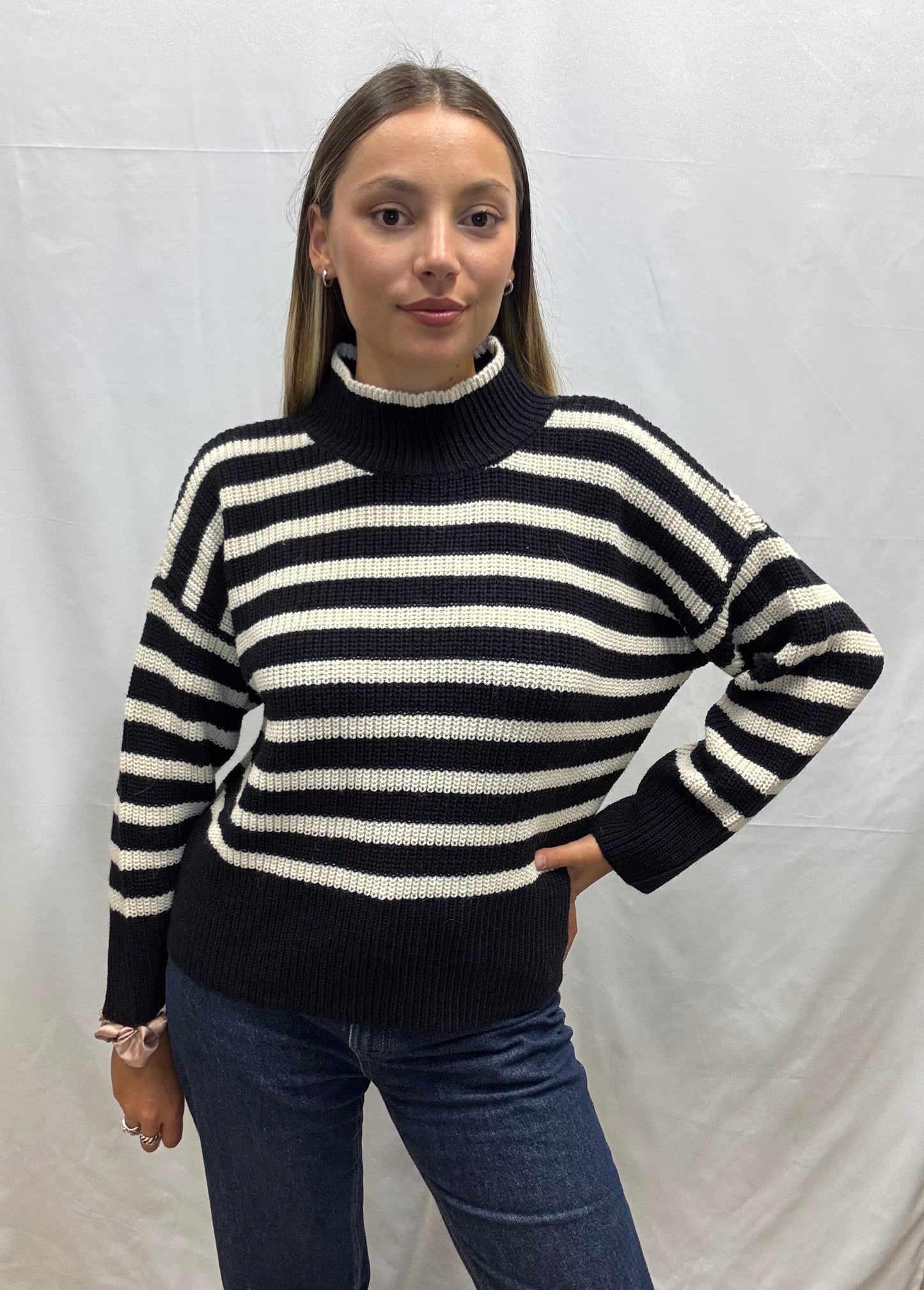 Maglia Righe Misto Alpaca Roberta