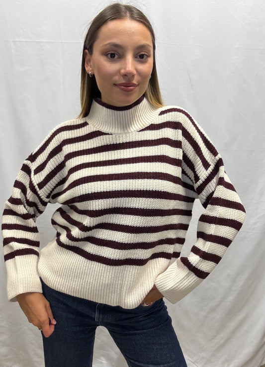 Maglia Righe Misto Alpaca Roberta