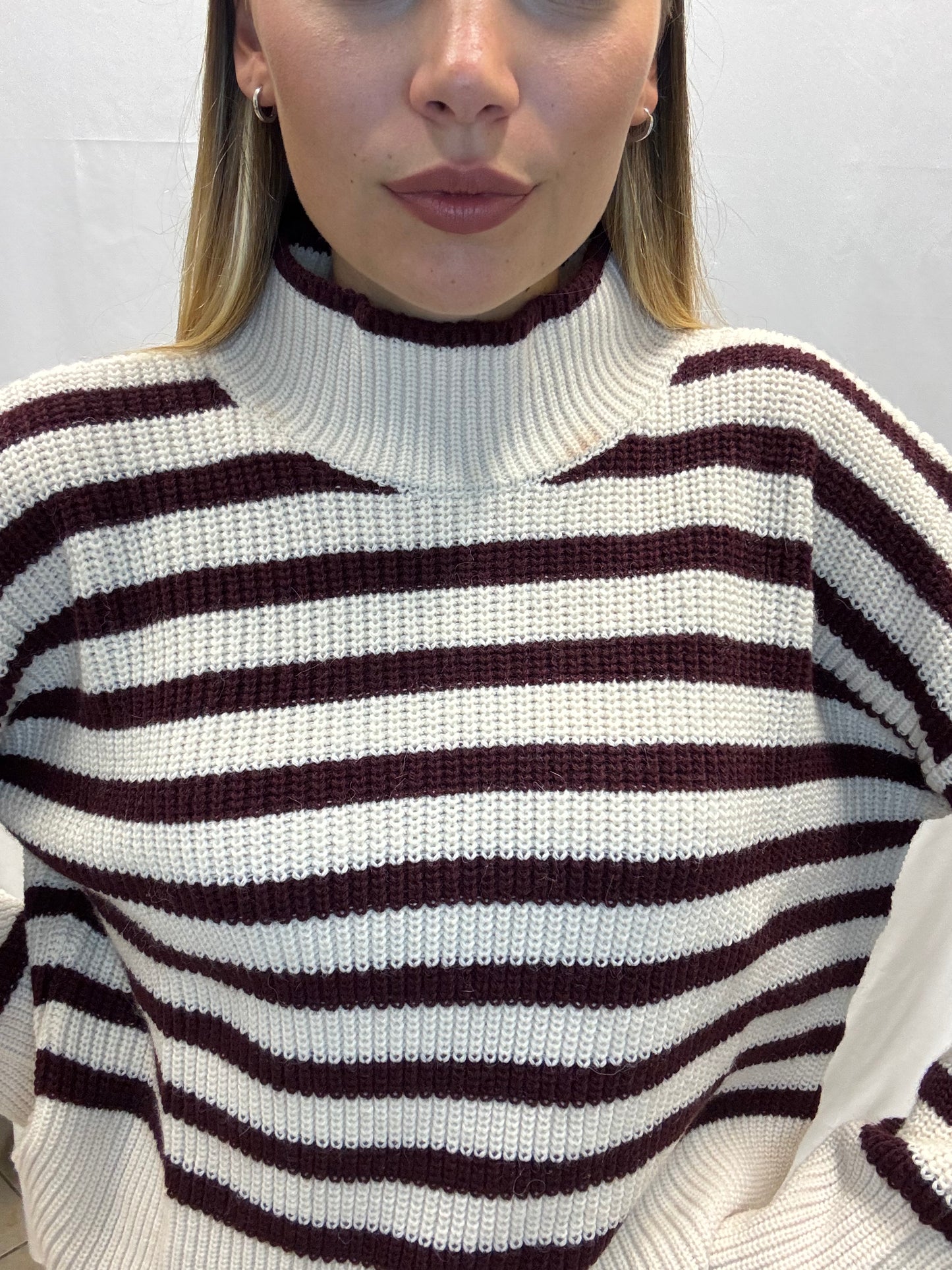 Maglia Righe Misto Alpaca Roberta