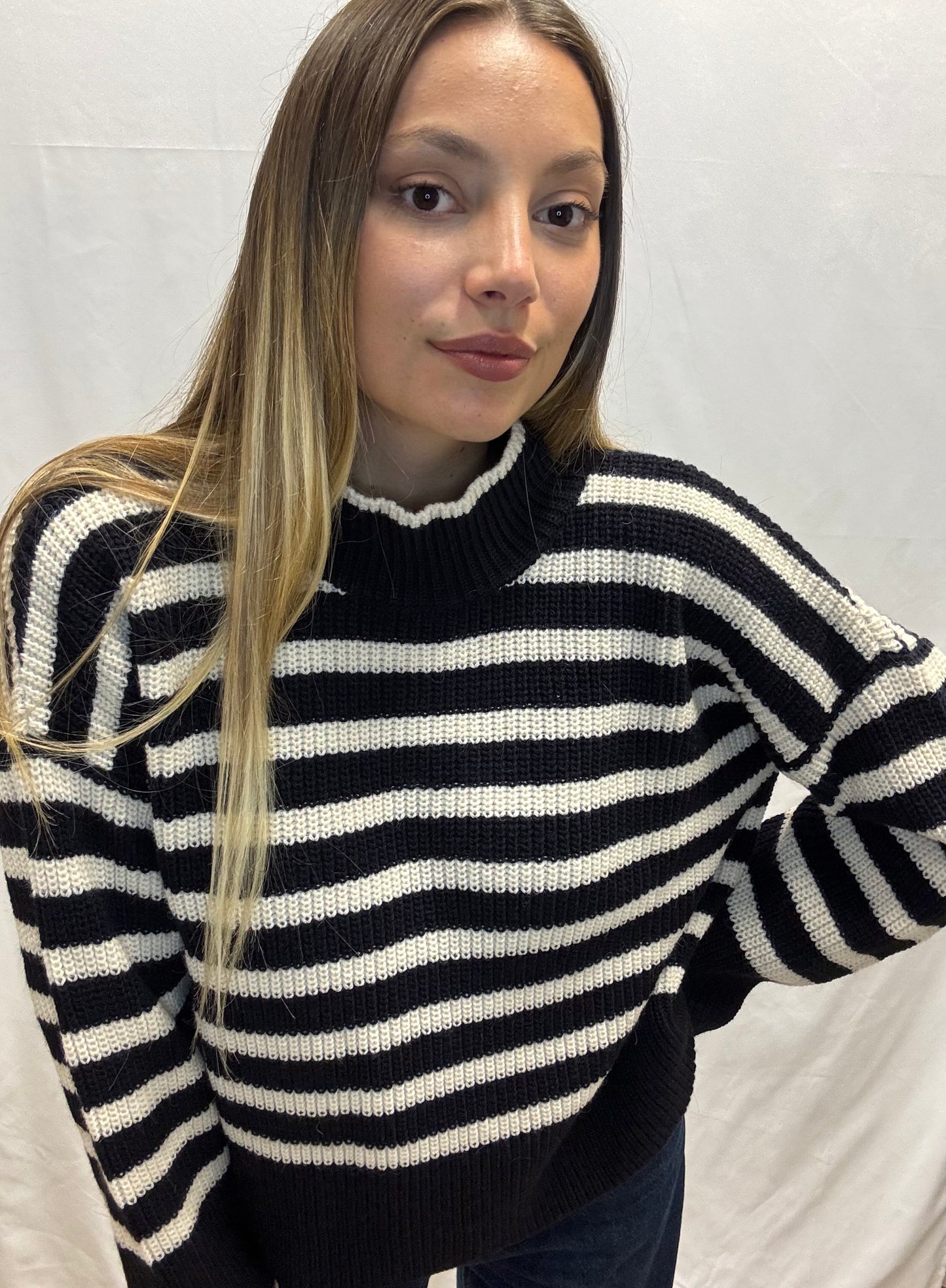 Maglia Righe Misto Alpaca Roberta