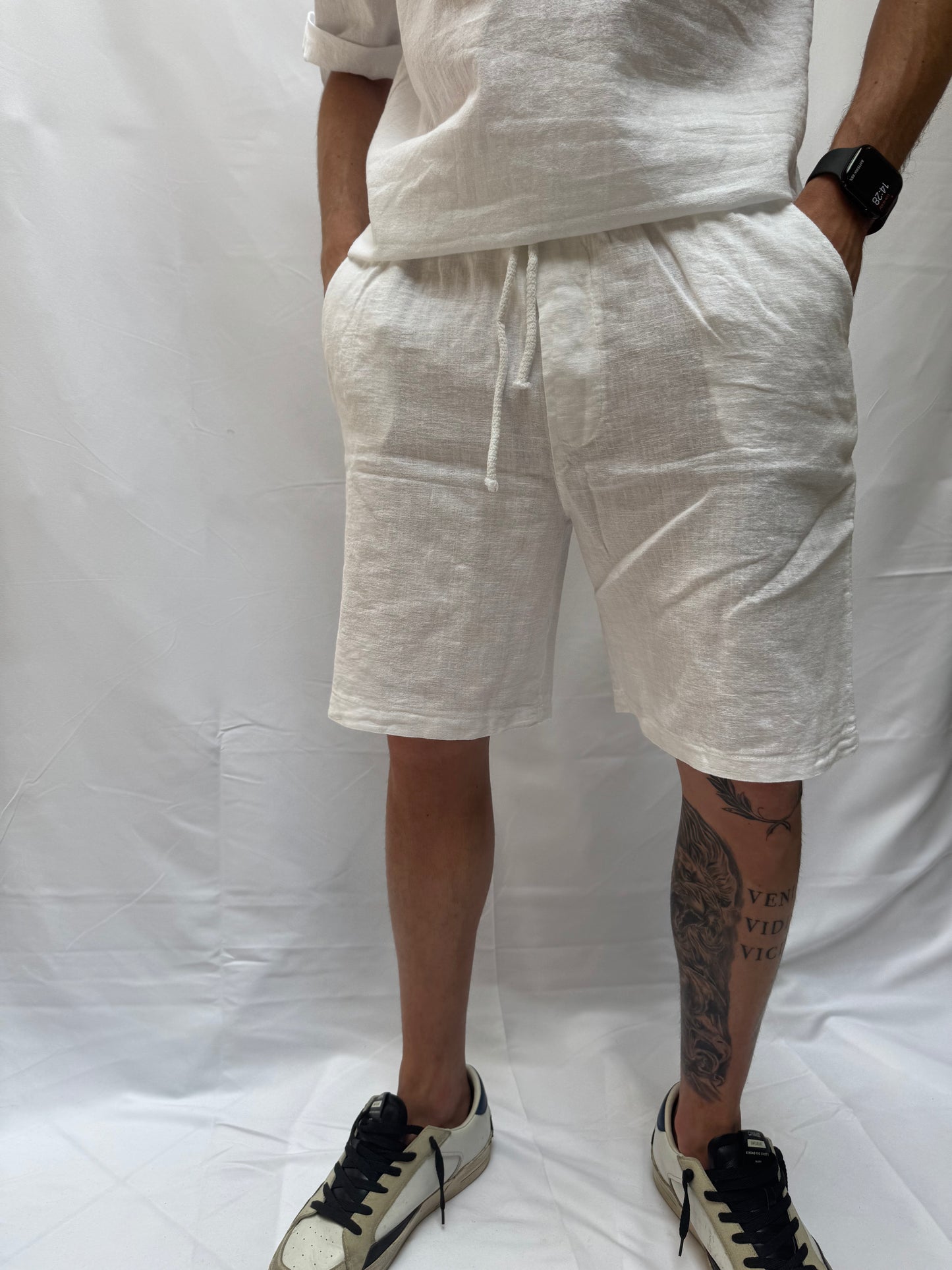 Pantalone corto Ulisse 100% lino