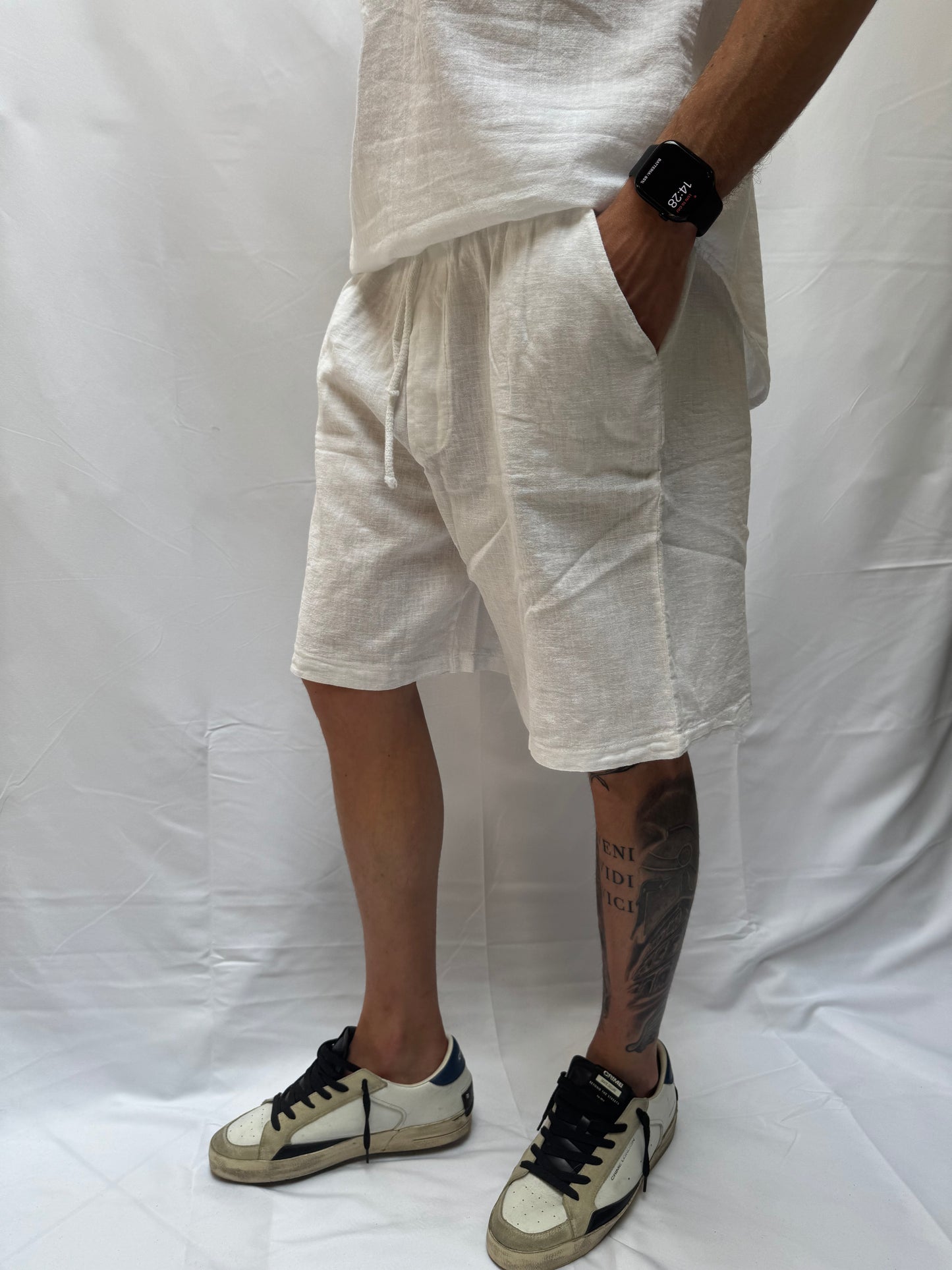 Pantalone corto Ulisse 100% lino