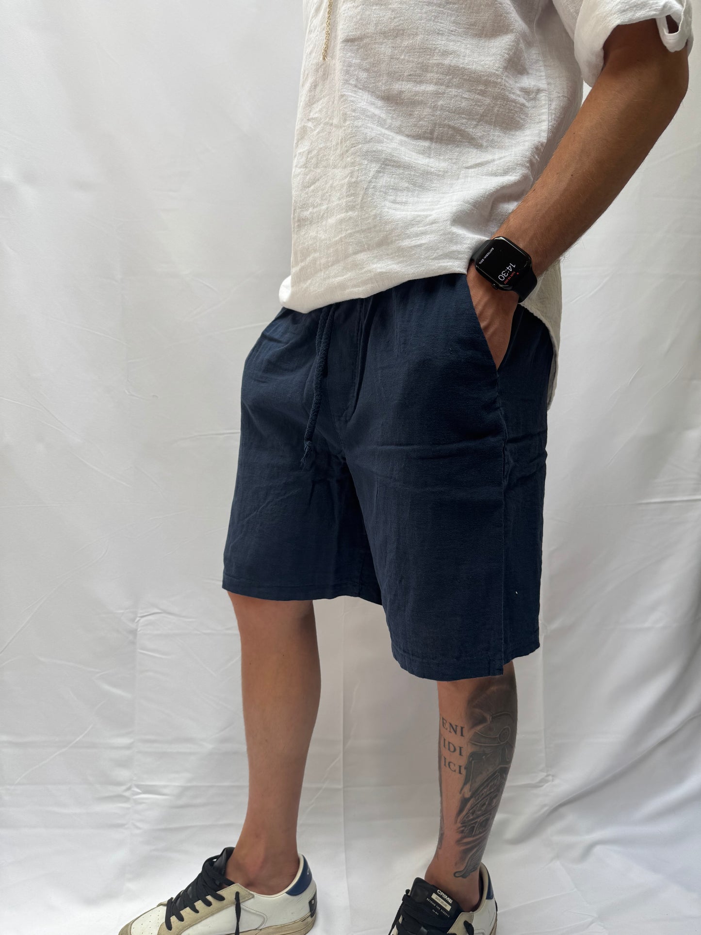 Pantalone corto Ulisse 100% lino