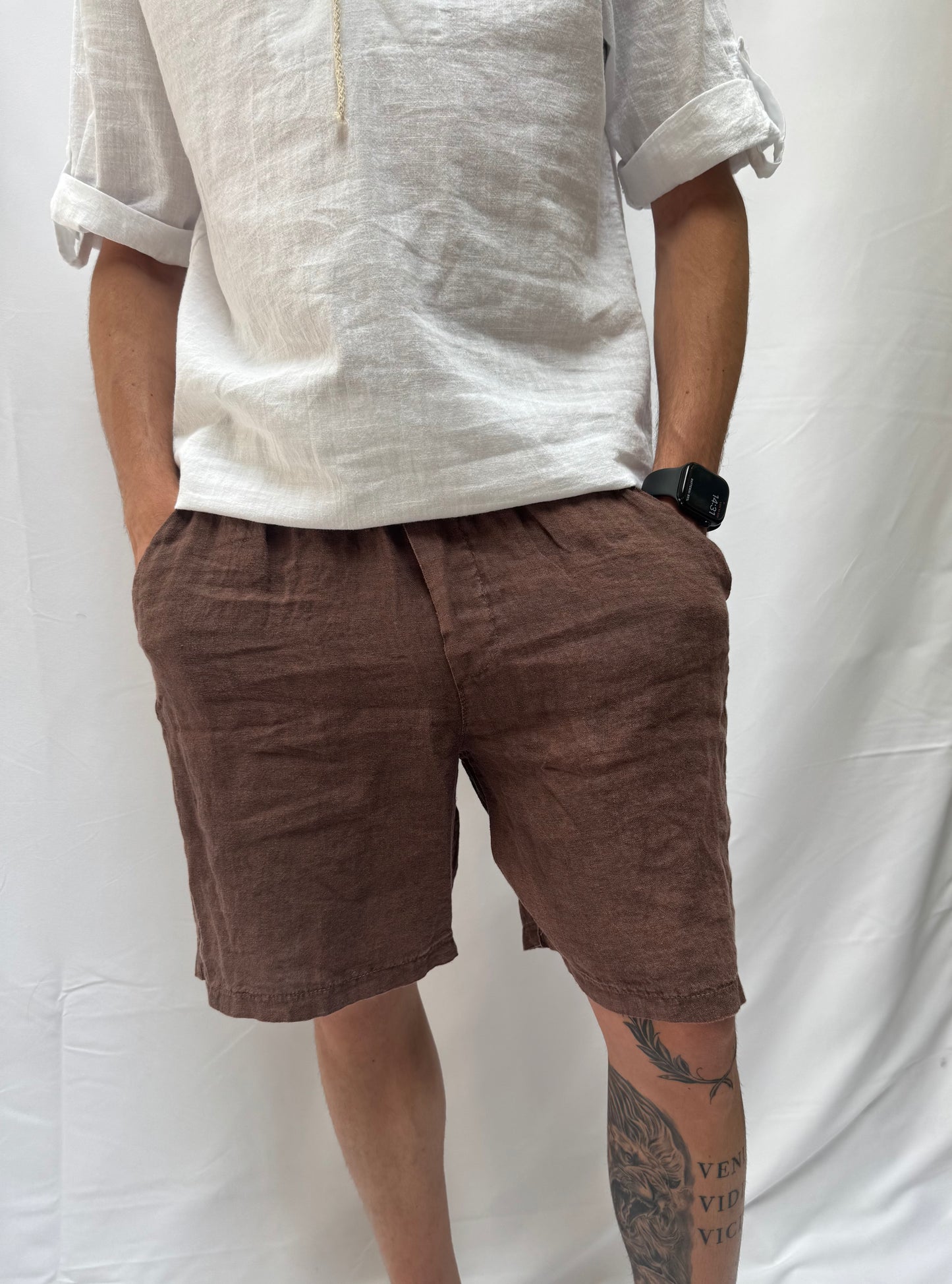 Pantalone corto Ulisse 100% lino