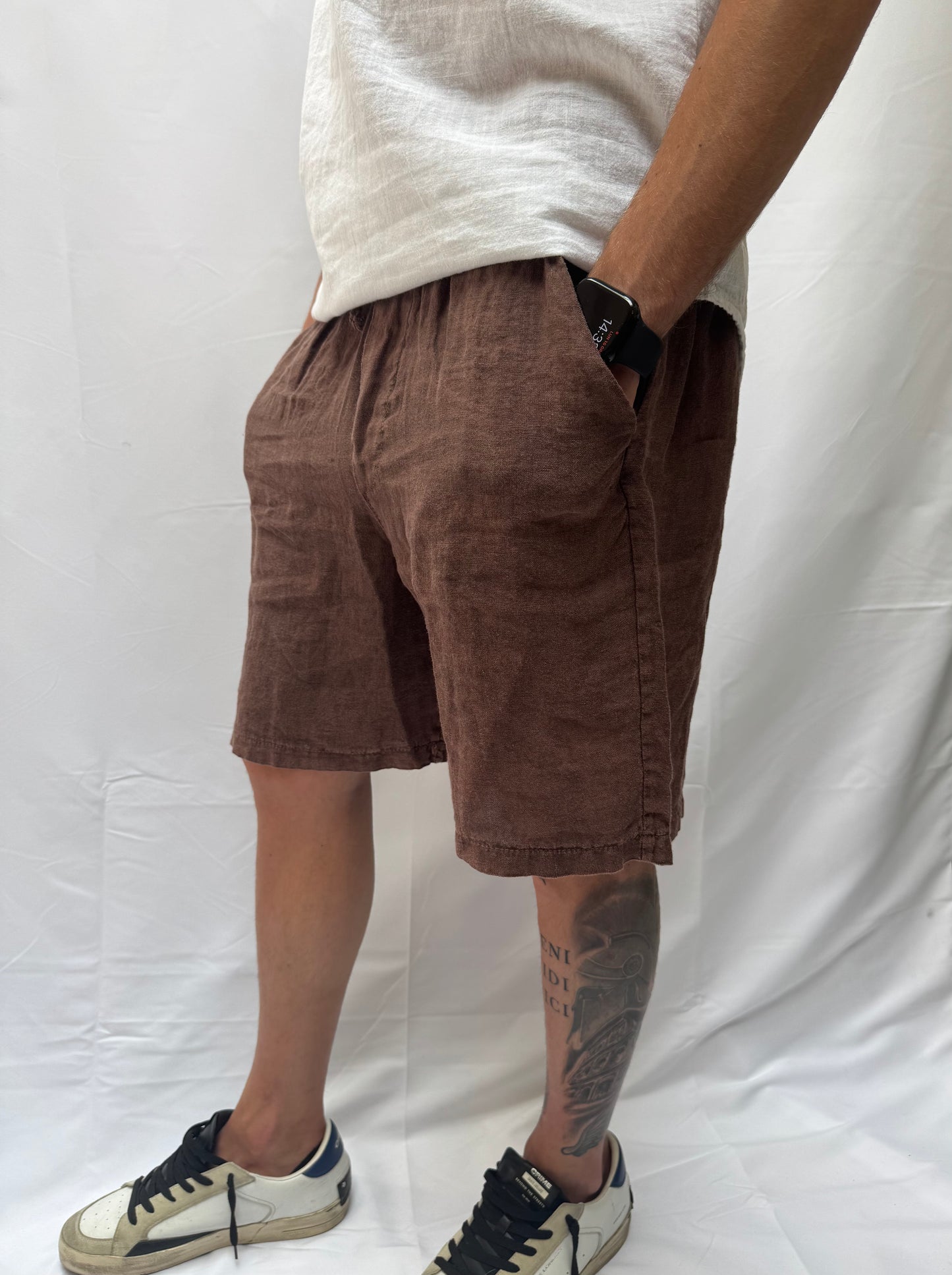 Pantalone corto Ulisse 100% lino