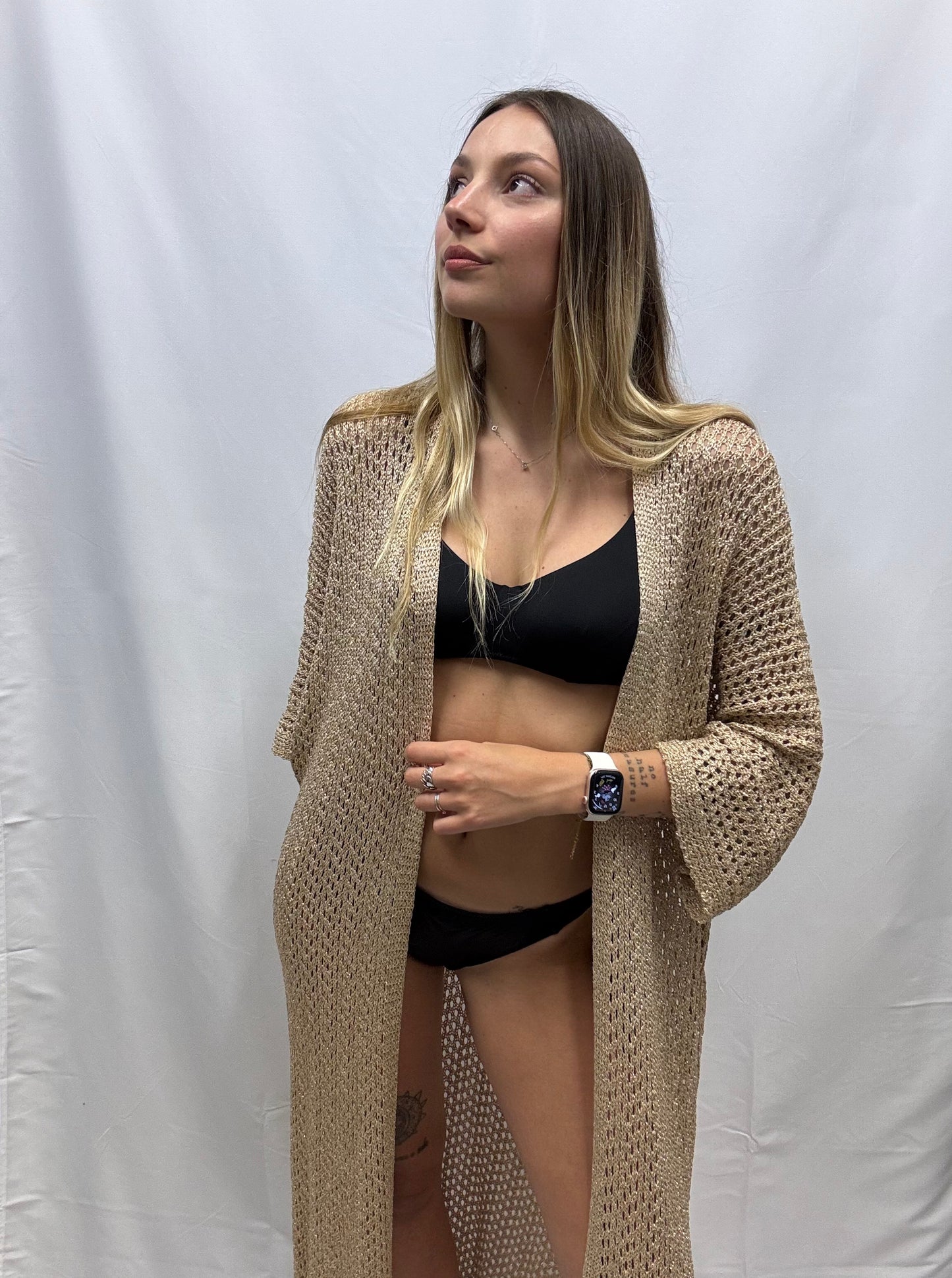 Spolverino Ginevra Lurex lungo