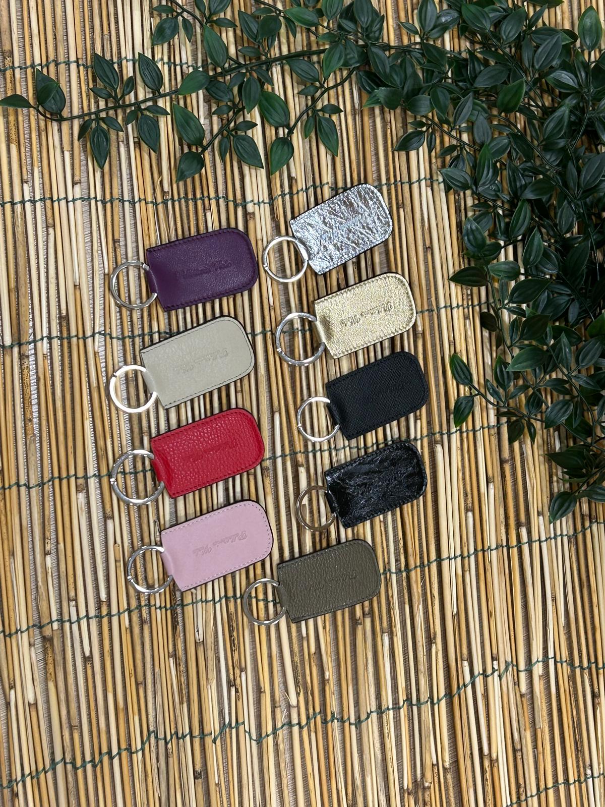 Portachiavi vera pelle