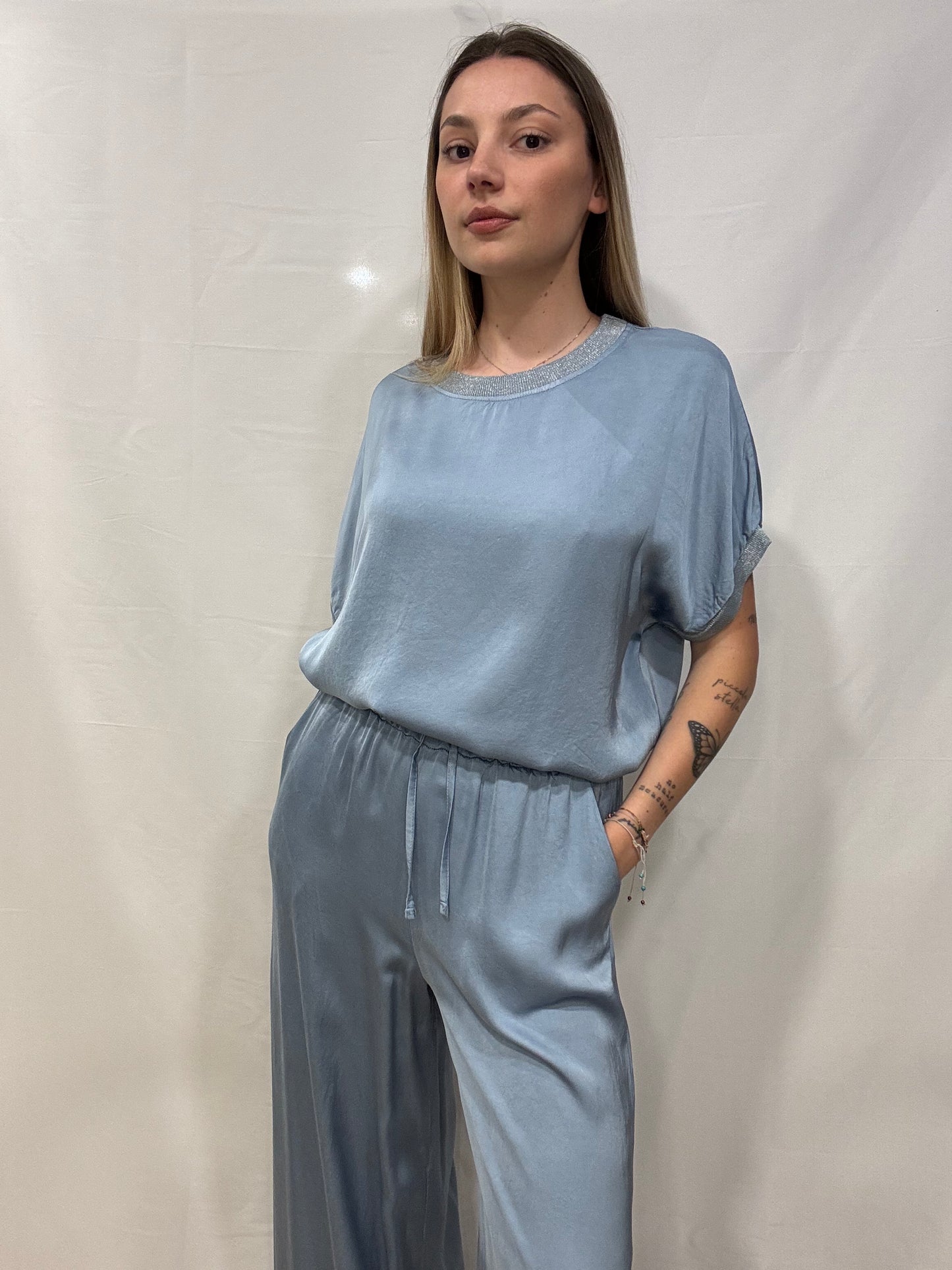 Blusa Amelia viscosa/lurex