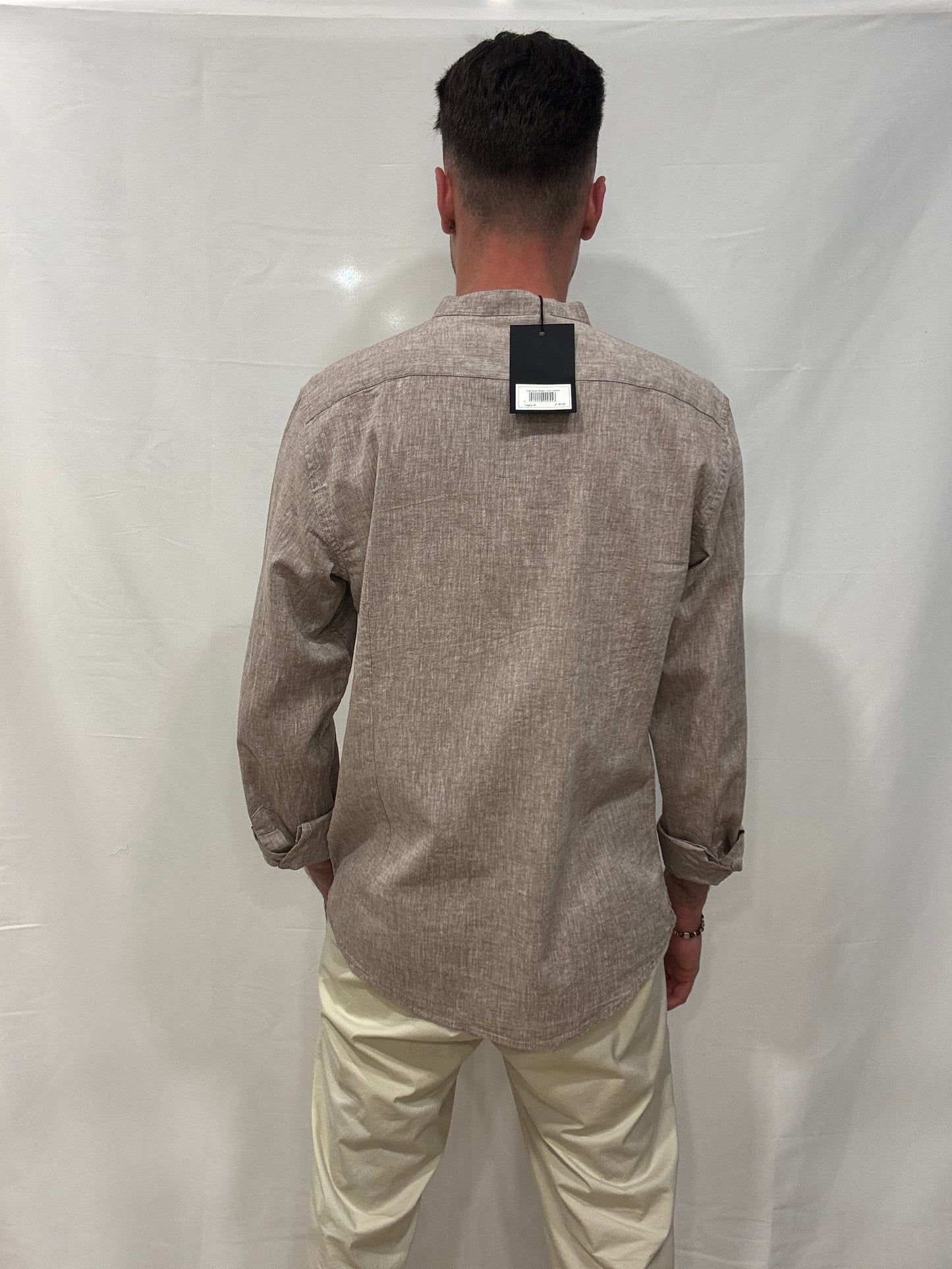 Camicia Vittorio Coreana Manica Lunga