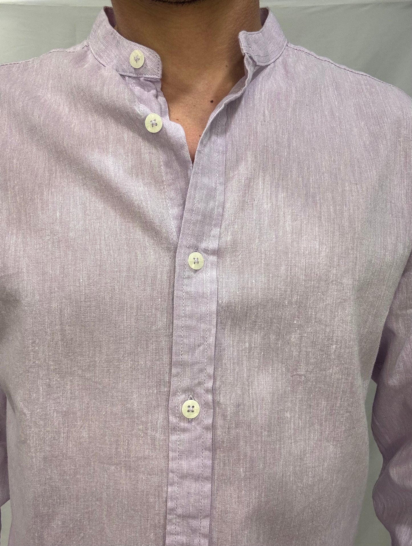 Camicia Vittorio Coreana Manica Lunga
