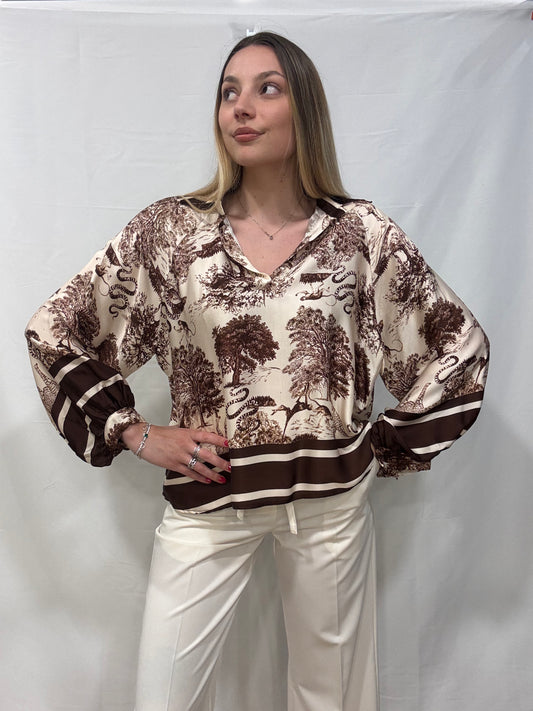 Casacca Martina Misto Seta Fantasia