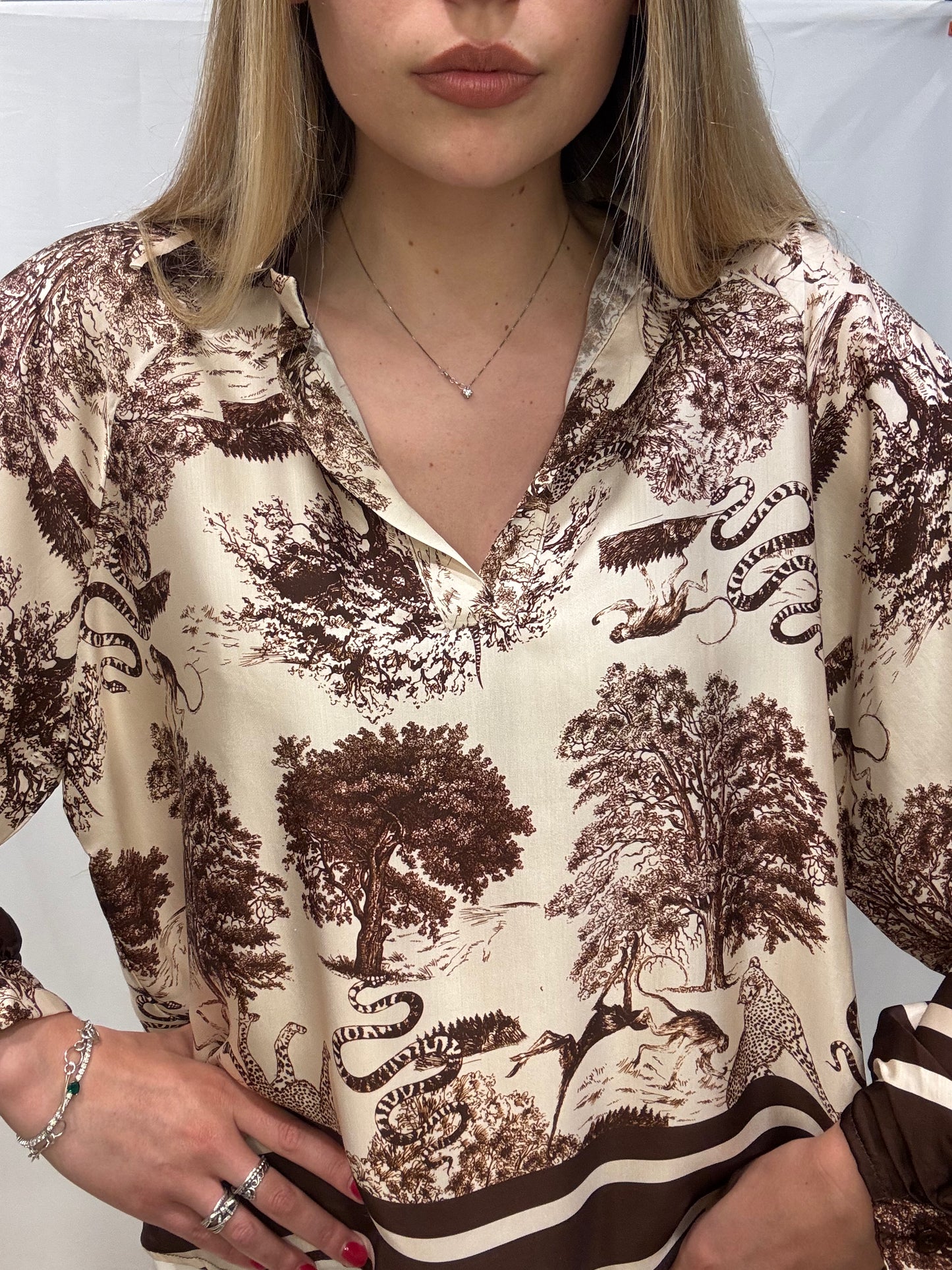 Casacca Martina Misto Seta Fantasia