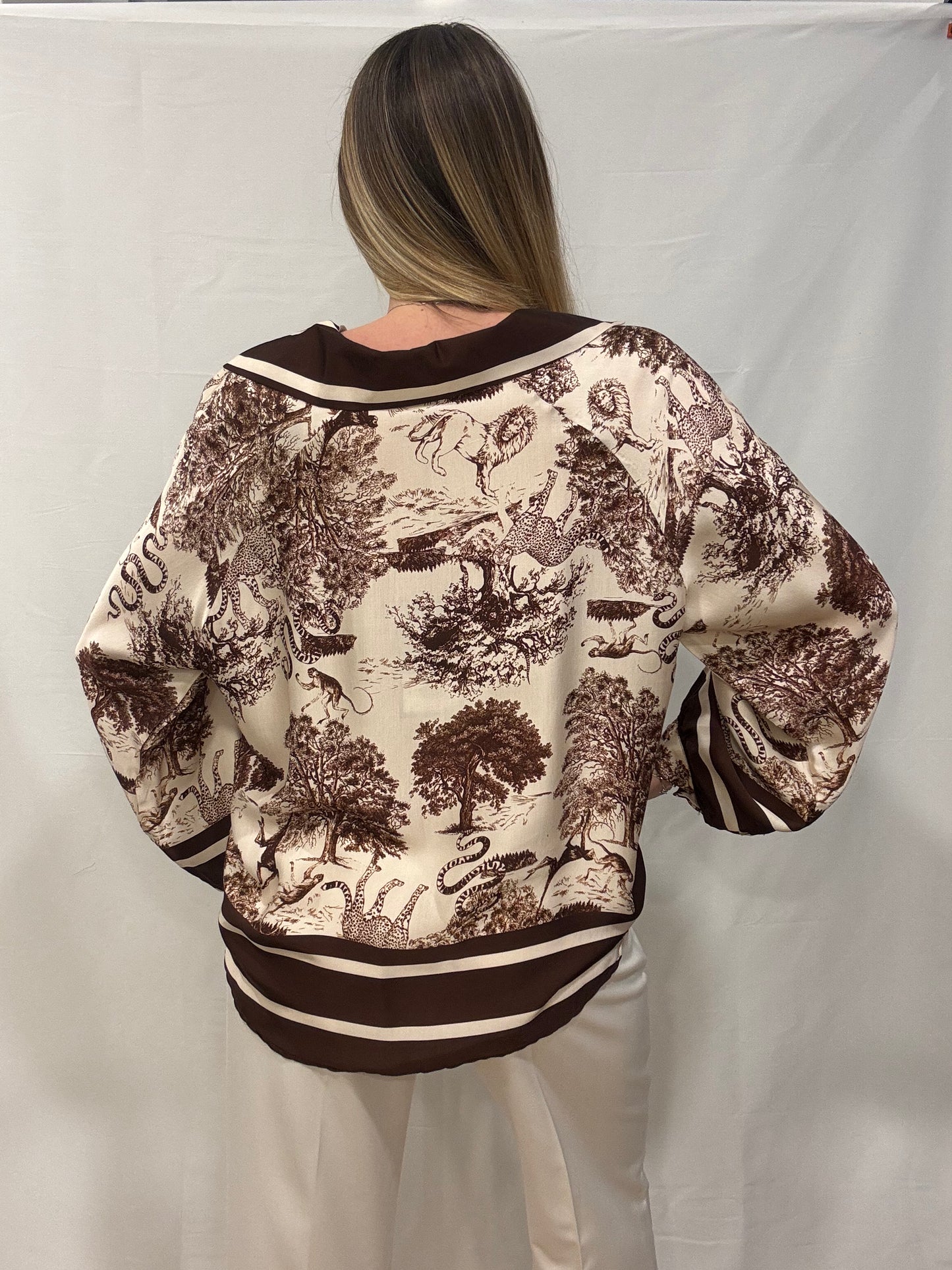 Casacca Martina Misto Seta Fantasia