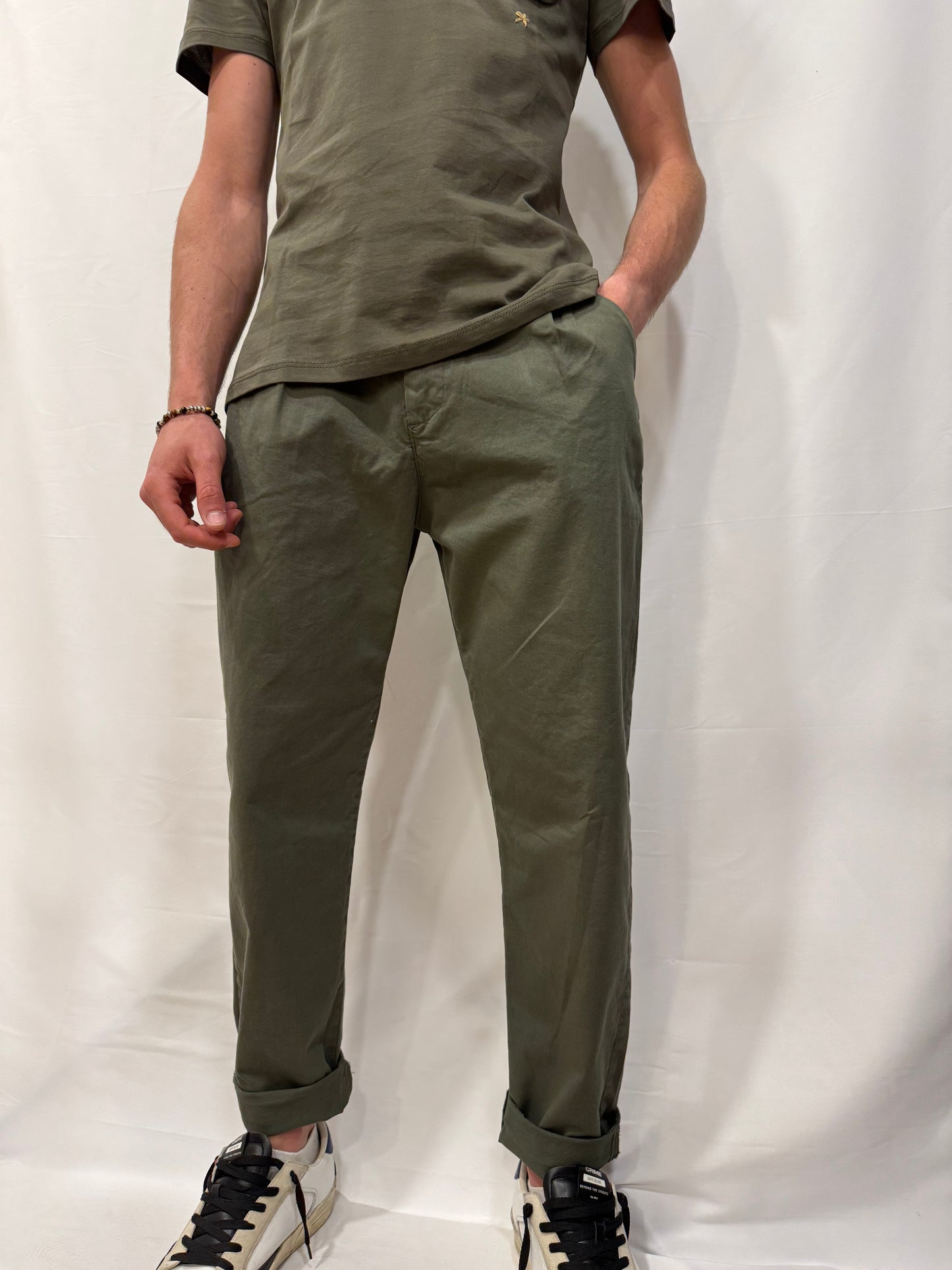 Pantalone Diego Elastic Tasca alla Francese