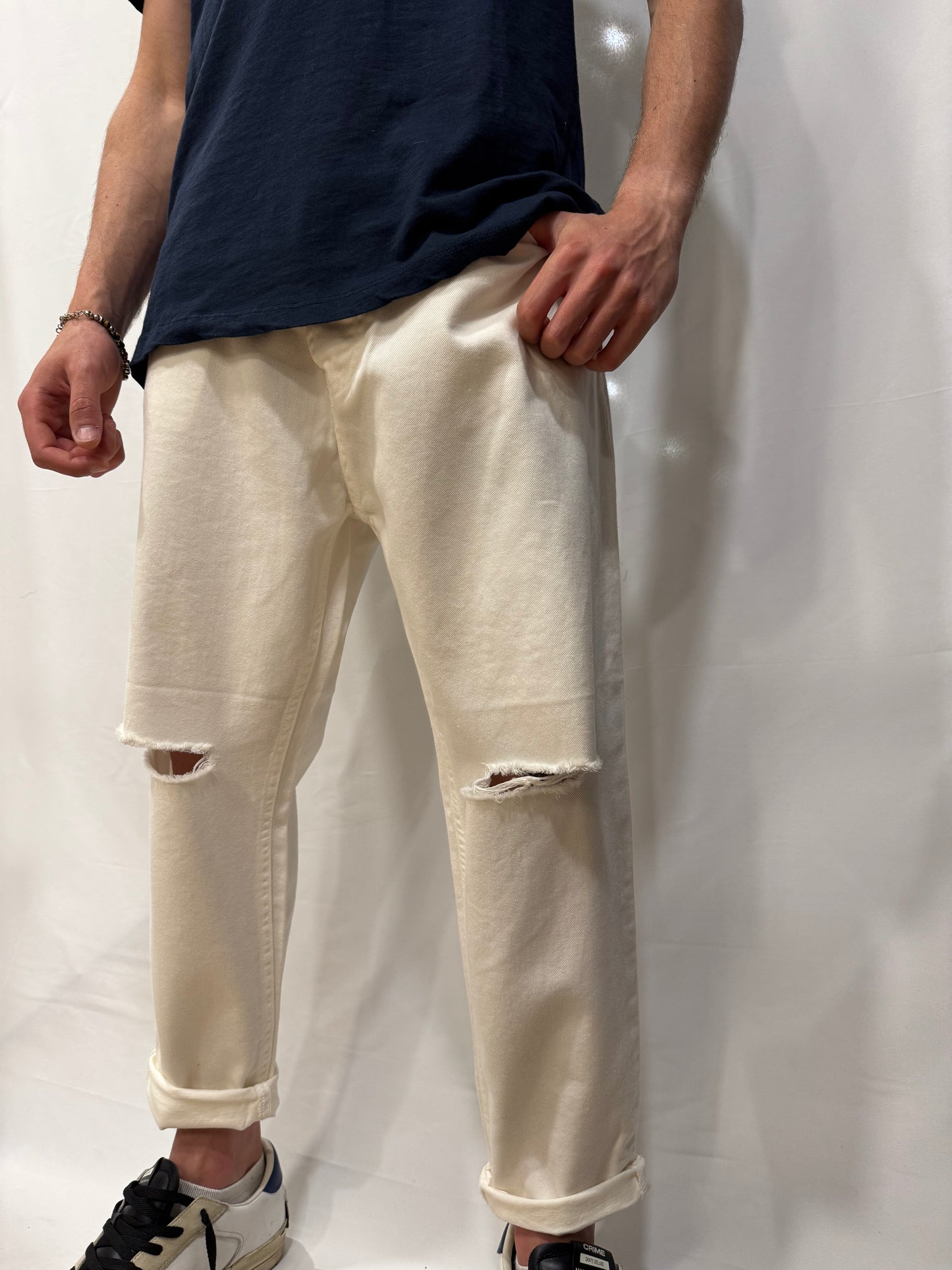 Denim Gabriele Bianco Uomo