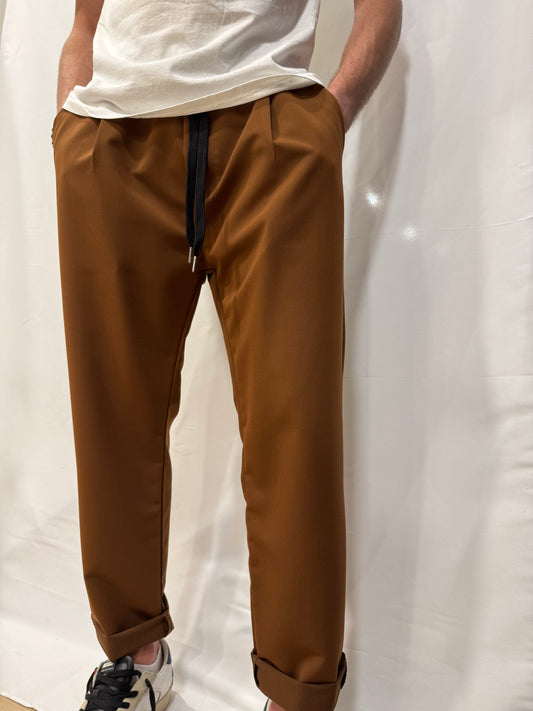Pantalone Stefano Elast tasca alla francese coulisse