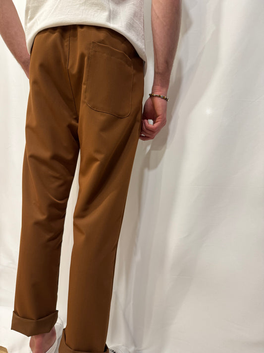 Pantalone Stefano Elast tasca alla francese coulisse