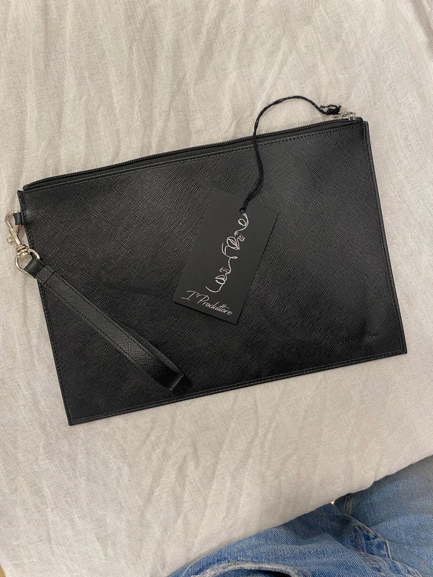 Pochette Clarissa in vera pelle